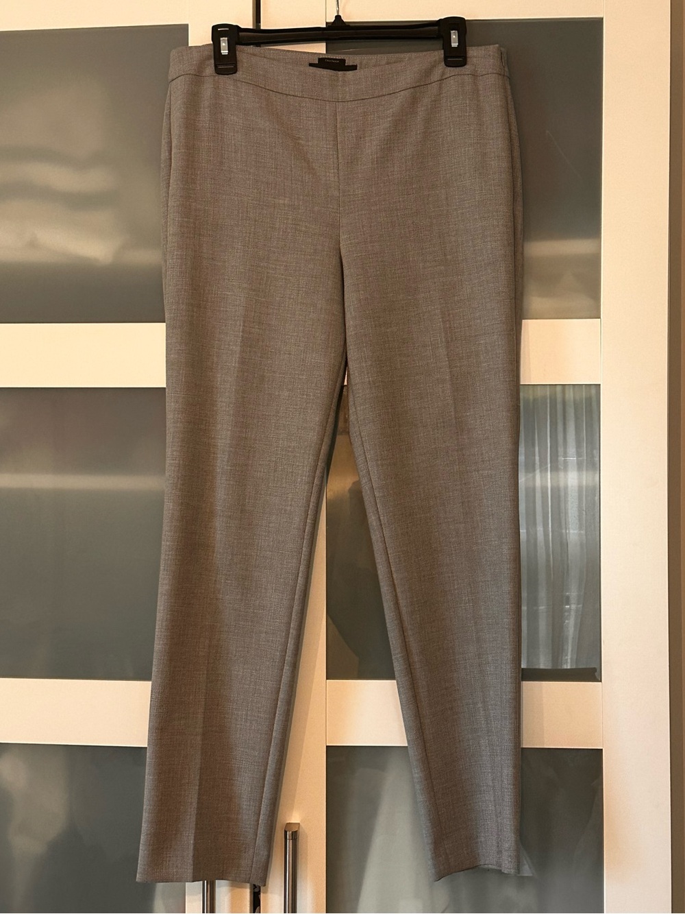 Talbots Cropped Dress Pants in Light Gray